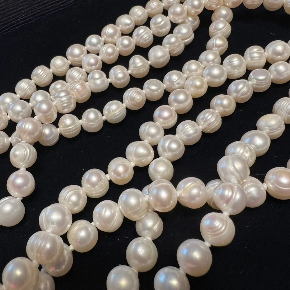 Stauer Pearl Necklace 40” - Picture 3 of 6